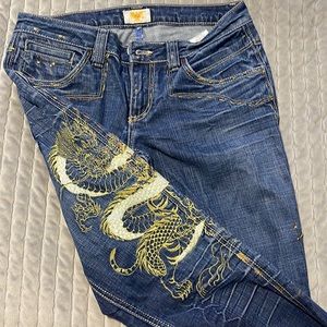 y2k vintage antik denim jeans